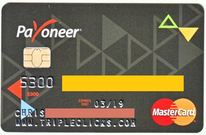 TripleClicks Payoneer MasterCard